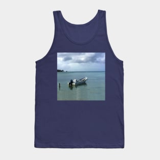 Cloudy Boating Day Two Tank Top